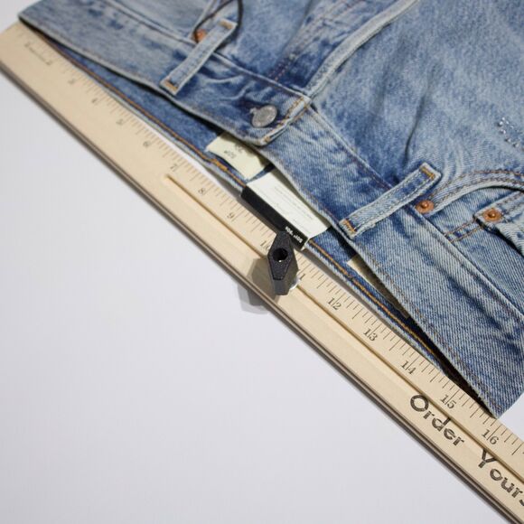 NWT $150 Levi's x Beyonce 501 '90s Light Wash Jeans Rhinestones Women Size 29x30 - Picture 14 of 16